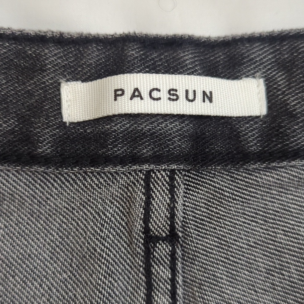 Pacsun Washed Ripped '90s Boyfriend Jeans, Color Washed Black Size 26 - Picture 14 of 16